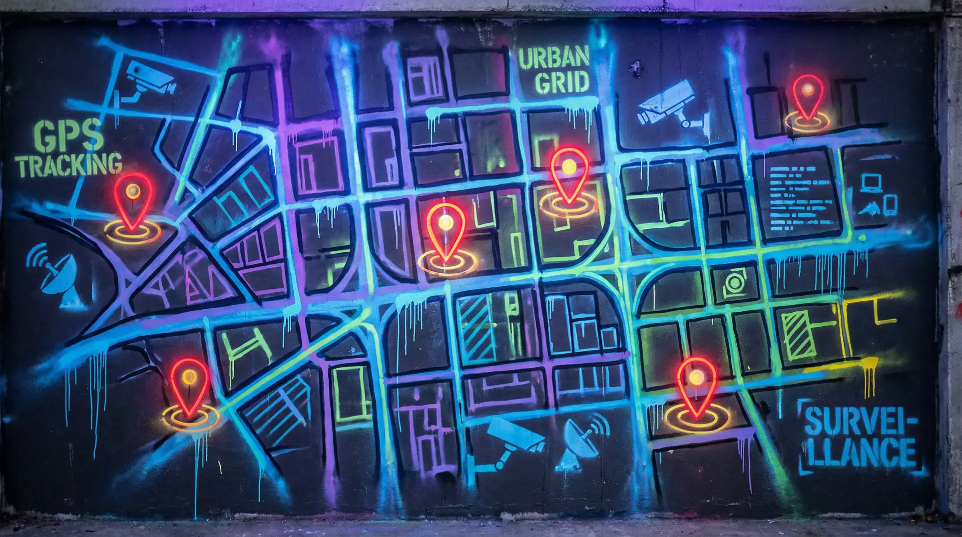 欧美亚洲日韩在线在线影院 狗仔追踪地图 - 城市涂鸦风格
